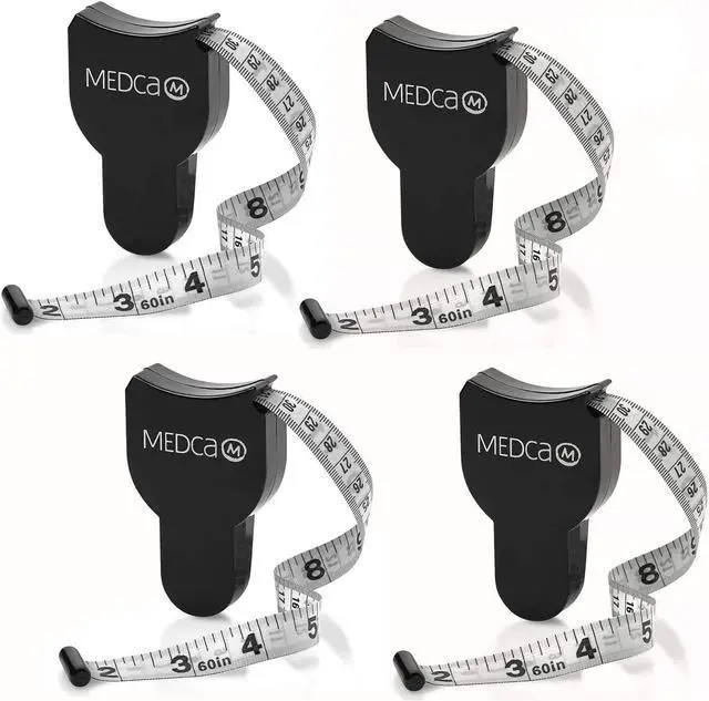 Alt view image 2 of 7 - Body Tape Measure - (4 Pack) Measuring Tape for Body and Body Fat Measuring Device Fitness & Weight Monitors, (Inches & cm) Retractable Tapes Measure Ruler for Accurate Body Fat Calculator