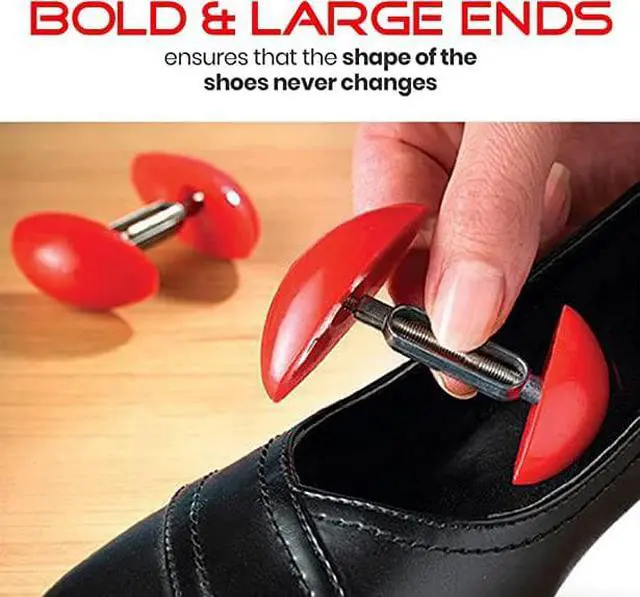 Alt view image 5 of 6 - MEDca Amazing Shoe Stretcher - Unique Design - Lightweight & Handy - Strong & Durable Materials - Sold As a Pack of 2 - 4 STRETCHERS - RED