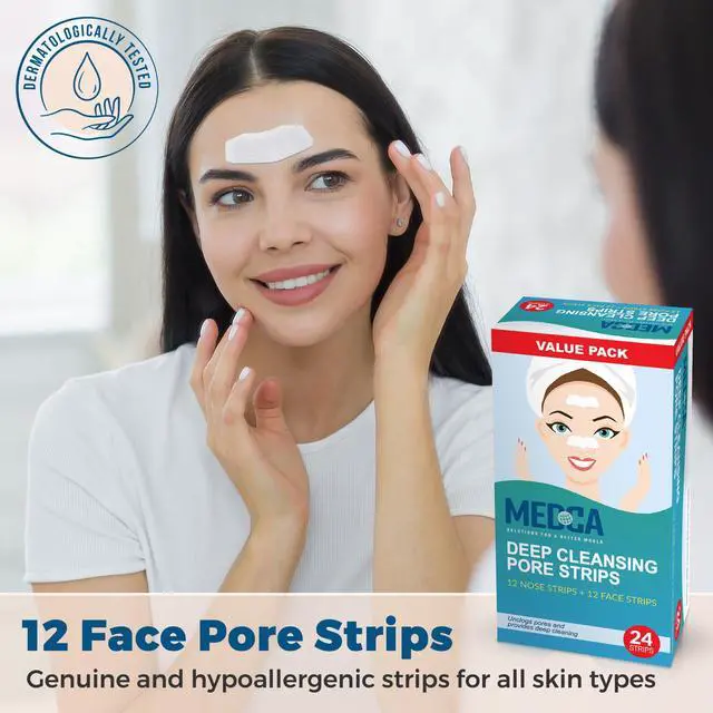 Alt view image 8 of 8 - MEDca Deep Cleansing Nose Pore Strips, 24 Count