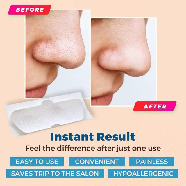 Alt view image 3 of 7 - Deep Cleansing Blackhead Pore Strips - Pack of 96 Peel - Off Blackhead Remover and Pore Unclogging Strips for Nose and Face, Chin, Forehead & Healthier Looking Skin