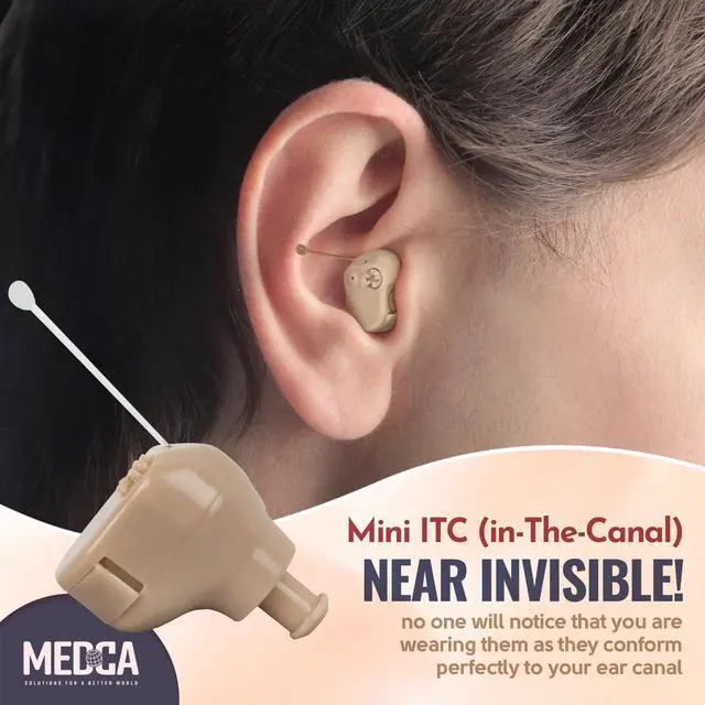 Alt view image 3 of 7 - NewEAR Hearing Amplifier Ear ITC (Pair)"Extra Small" Second Generation