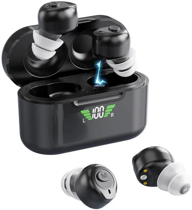 Main image of Rechargeable Hearing Aids with Bluetooth for Seniors and Adults - Digital Personal Sound Hearing Amplifiers Pair w/Charging HD LCD Carrying Case, Active Noise Cancelling, No-Programming, Easy to Use
