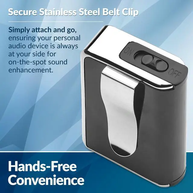 Alt view image 7 of 7 - Personal Sound Amplifier - Audio Hearing Amplifier Device and Voice Enhancer Device for Sound Gain of 50dB, Up to 100 Feet Away, Pocket Hearing Devices