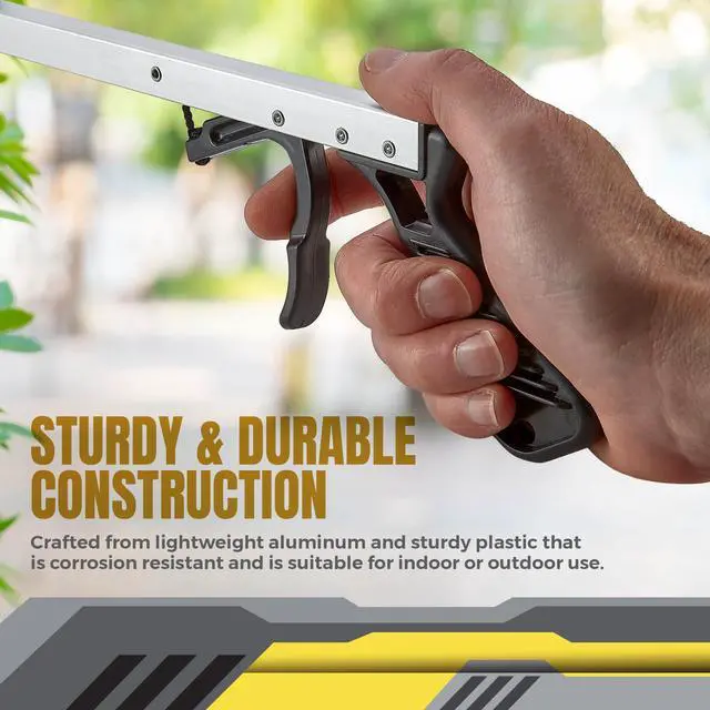 Alt view image 4 of 7 - Reacher Grabber Pickup Tool with Magnetic Tip - 26-Inch Long & Wide Claw Arm Gripping Device, Lightweight & Durable Indoor and Outdoor Extender Reaching Mobility Aid and Trash Picker Upper Tool