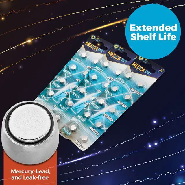 Alt view image 5 of 7 - MEDca AG5 LR754 Batteries - 30 Count Pack - 1.5V Alkaline 754 LR48 193 Battery Button Coin Cell Batteries for Hearing Aids and Hearing Amplifiers