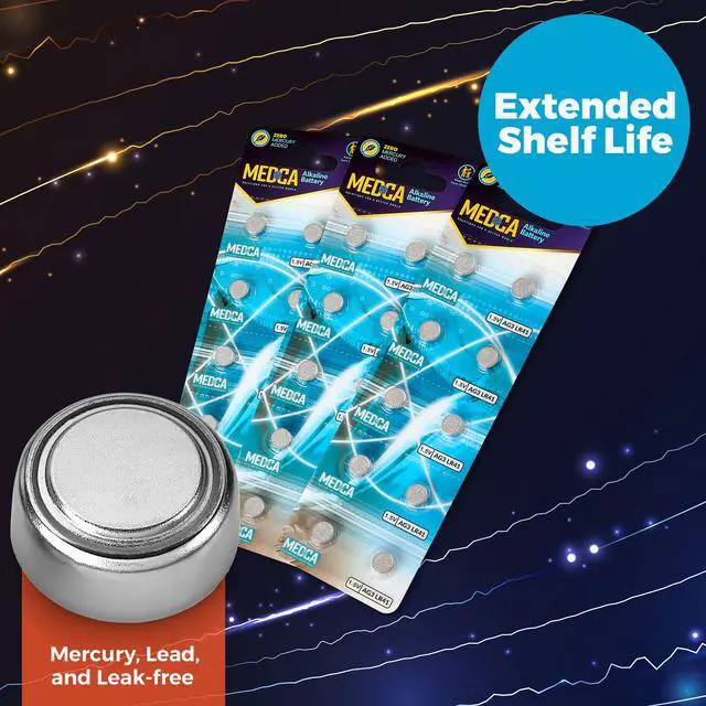 Alt view image 5 of 7 - 1.5V Alkaline Batteries - LR41, 192, 92A,LR736, and AG3 Battery - Button Coin Cell for Hearing Aids, Amplifiers, Clocks, Toys, Remotes, Calculators, Lasers, Long Lasting Power, Anti Corrosion, 30 Pcs