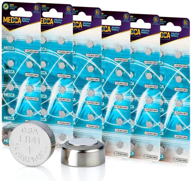 Main image of 1.5V Alkaline Batteries - LR41, 192, 92A,LR736, and AG3 Battery - Button Coin Cell for Hearing Aids, Amplifiers, Clocks, Toys, Remotes, Calculators, Lasers, Long Lasting Power, Anti Corrosion, 60 Pcs