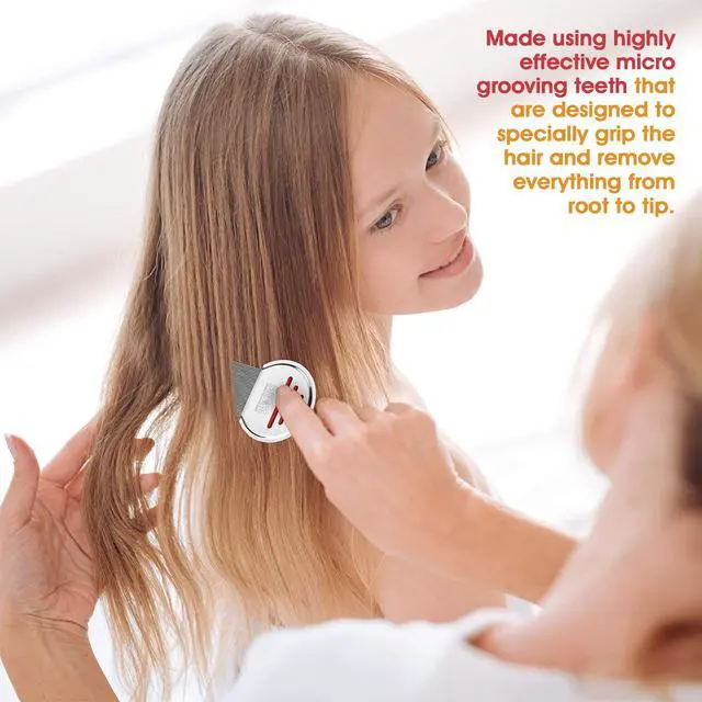 Alt view image 6 of 7 - Lice Comb - (Pack of 12) Head Lice Treatment that's Individually Packaged Professional Stainless Steel Louse and Nit Combs Removes Eggs with Rounded Tips for Comfort
