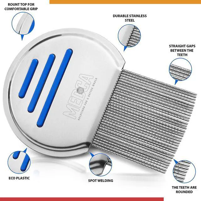 Alt view image 7 of 7 - Lice Comb - (Pack of 12) Head Lice Treatment that's Individually Packaged Professional Stainless Steel Louse and Nit Combs Removes Eggs with Rounded Tips for Comfort