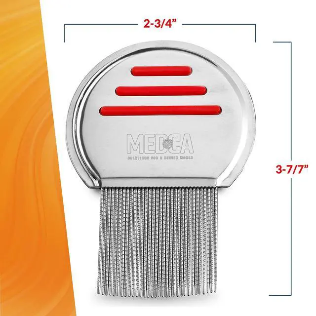 Alt view image 5 of 7 - Lice Comb - (Pack of 24) Head Lice Treatment that's Individually Packaged Professional Stainless Steel Louse and Nit Combs Removes Eggs with Rounded Tips for Comfort