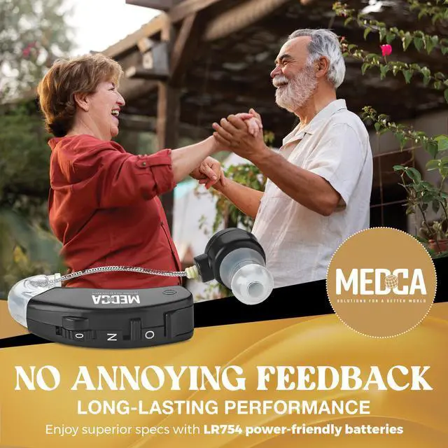 Alt view image 6 of 6 - Behind the Ear Sound Amplifier - BTE Hearing Ear Amplification Device and Digital Sound Enhancer PSAD for the Hard of Hearing, Noise Reducing Feature, Black, By MEDca