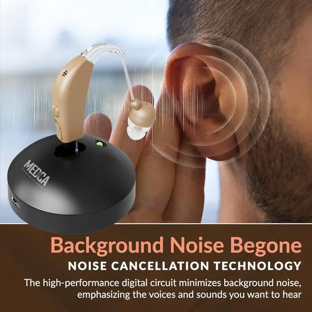 Alt view image 5 of 7 - MEDca Rechargeable Ear Sound Amplifier Hearing Aid Device with Rapid Charger