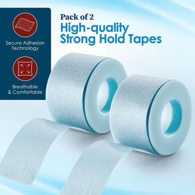 Alt view image 7 of 7 - MEDca Sensitive Skin Low Trauma Tape Roll, 1 Inch x 4 Yards, Pack of 2 Rolls