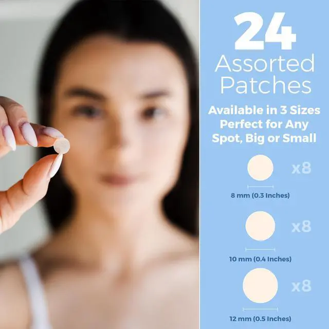 Alt view image 6 of 7 - Acne Pimple Patch Absorbing Cover 24 Count 3 Sizes