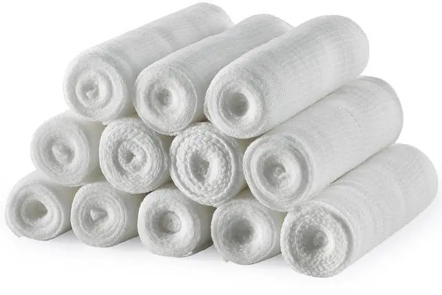 Main image of Gauze Bandage Rolls - Pack or 12, 3" x 4.1 Yards Per Roll of Medical Grade Gauze Bandage and Stretch Bandage Wrapping for Dressing All Types of Wounds and First Aid Kit by MEDca