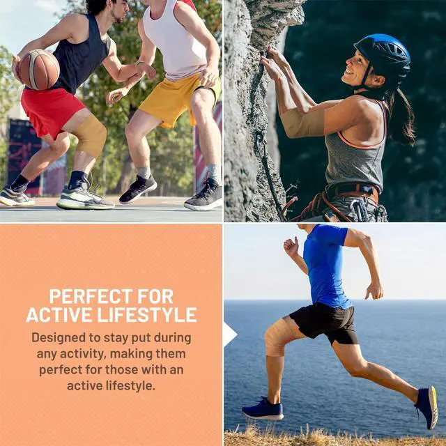 Alt view image 7 of 7 - Self Adherent Cohesive Tape - (Pack of 12)1â 2" 3" x 5 Yards, (Light Tan) Self Adhesive Bandage Rolls & Sports Athletic Wrap for Ankle, Wrist, Sprains