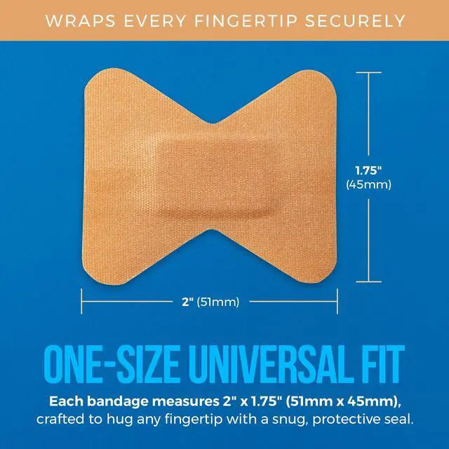 Alt view image 7 of 10 - Flexible Fabric Bandages - Flex Fabric Adhesive Bandages Finger-Tip Bandages for Finger Care and to Protect Wounds from Infection - (100 Count Box)