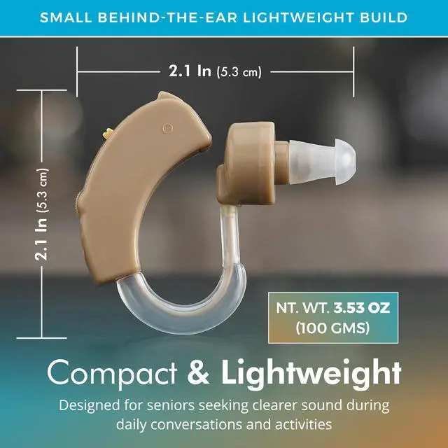 Alt view image 6 of 7 - MEDca Behind the Ear Mini Size Hearing Sound Enhancement Device