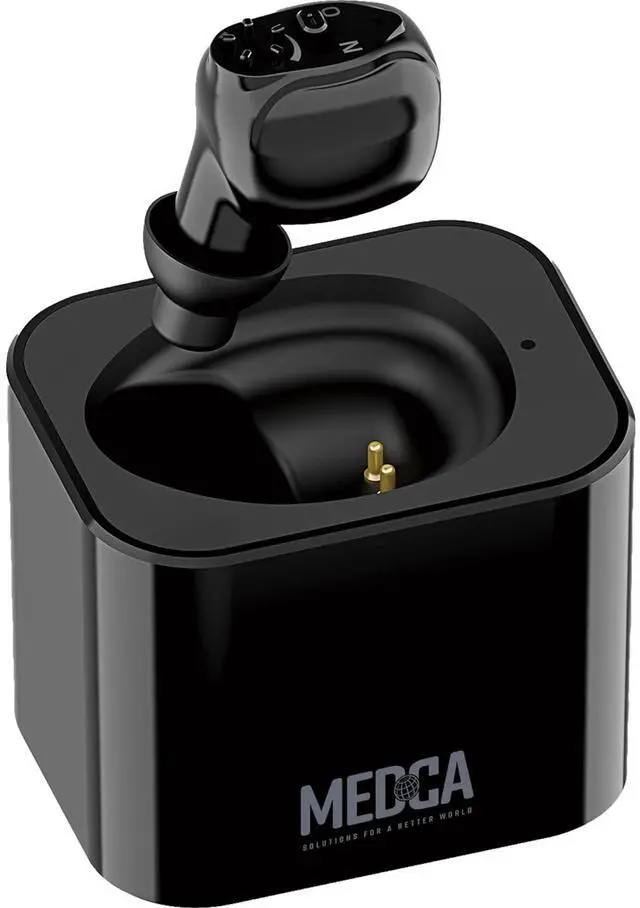 Main image of Digital Hearing Aid Rechargeable - HD Sound Hearing Amplifier for Adults and Seniors w/Charging Base, Intelligent Noise Reduction - Single Hear Assist Unit for Either Right or Left Ear, Black