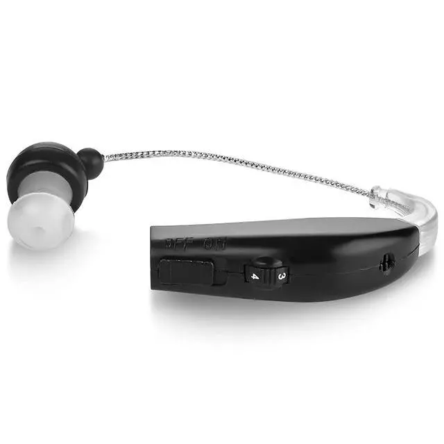 Alt view image 5 of 7 - Digital Hearing Amplifier Set - Personal Sound Amplification Device, Rechargeable All-Day Battery Life Lightweight Behind The Ear BTE Sound and Voice Hearing Amplifiers, MZB-17 - Black