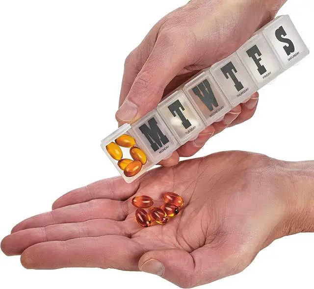Alt view image 5 of 7 - MEDca 7-day Pill Organizer Weekly Pill Planner PACK OF 2