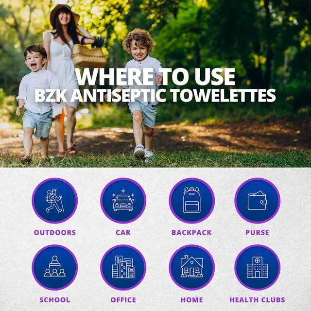 Alt view image 6 of 7 - Antiseptic Wipes - (Pack of 300) Antibacterial Hand Sanitizer Wipes and Benzalkonium Chloride Swabs Individual BZK Single-Use Packets Clinically Proven, Kills Bacteria and Germs by MEDca