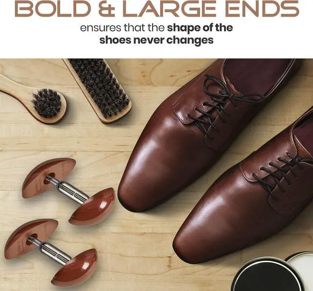 Alt view image 3 of 7 - MEDca Shoe Stretcher Total of 2 Stretchers, 1 Pair, Brown
