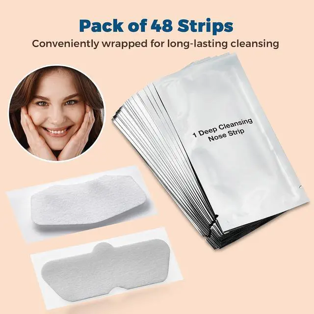 Alt view image 6 of 7 - MEDca Deep Cleansing Pore Strips Combo Pack, 48 Count Strips