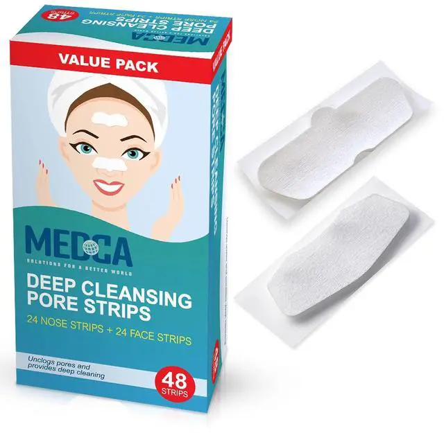 Main image of MEDca Deep Cleansing Pore Strips Combo Pack, 48 Count Strips