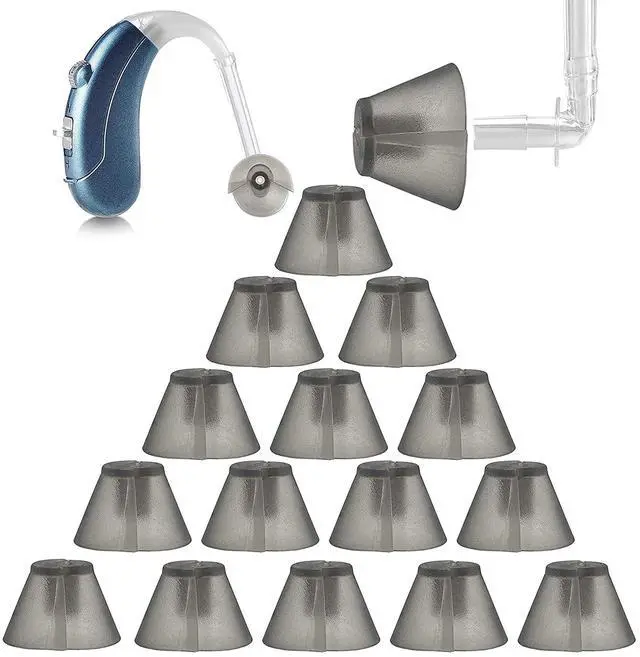 Main image of MEDca Hearing Aid Standard Receiver Tulip Domes Compatible with GN Resound Sure Fit - 20-Pcs Universal Invisible Tip Replacement Ear Domes for BTE PSAP Hearing Amplifiers and Open Fit Models