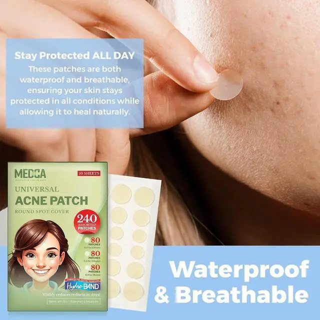 Alt view image 7 of 7 - MEDca Acne Pimple Master Patch Absorbing Cover 24 Count Three Sizes 10 Sheets