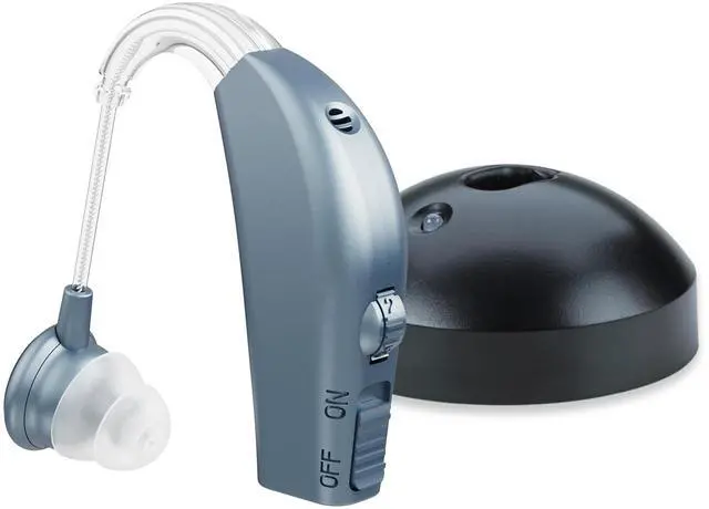 Main image of Digital Hearing Amplifier - Personal Hearing Enhancement Sound Amplifier with Extended Over 500hr Battery Life, Modern Blue, Doctor and Audiologist designed FDA Approved By MEDca