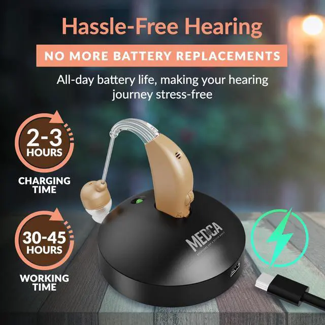 Alt view image 4 of 7 - MEDca Rechargeable Ear Hearing Amplifier