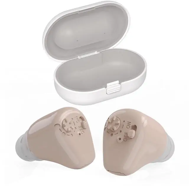 Main image of Digital Hearing Amplifiers - (Set of 2) Mini ITE in-The-Ear Rechargeable Personal Sound Amplifier - High Quality and So Small It's Barely Visible