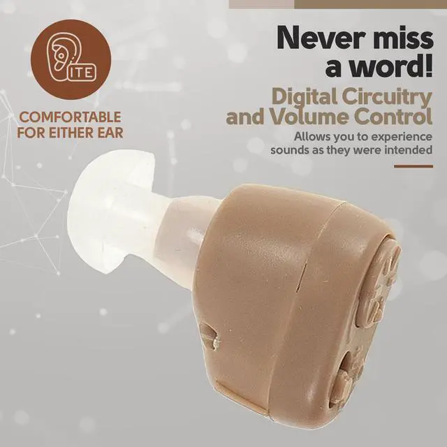 Alt view image 3 of 7 - MEDca NewEar Hearing Aid Hearing Amplifier Ear ITC (Pair)