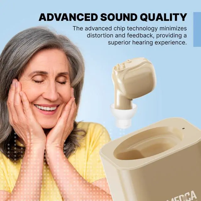 Alt view image 2 of 7 - MEDca ITE Rechargeable Personal Sound Mini Ear Amplifier