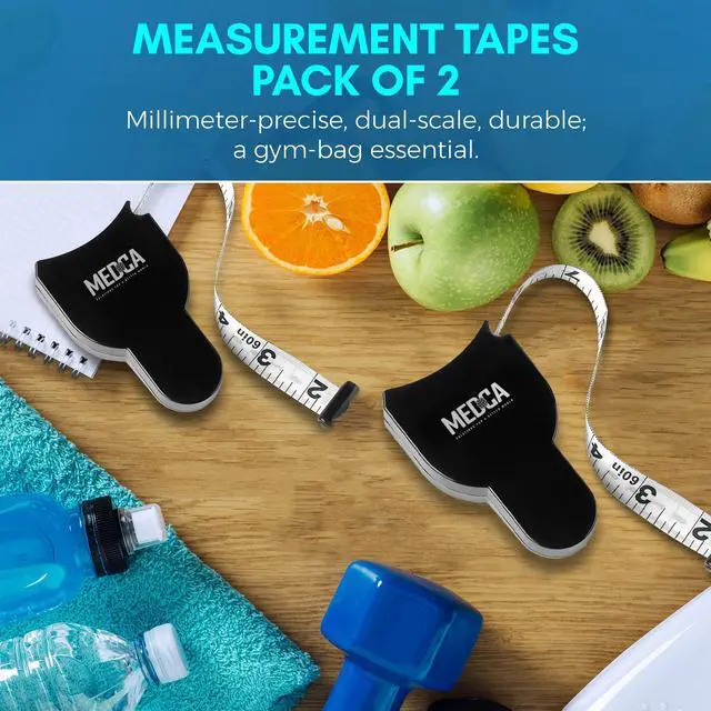 Alt view image 6 of 7 - Body Tape Measure - (2 Pack) Measuring Tapes for Body and Fat Weight Monitors, (Inches & CM) Retractable Tape Measure Ruler for Accurate Body Fat Calculator Helps Calculate Fitness Body Measurements