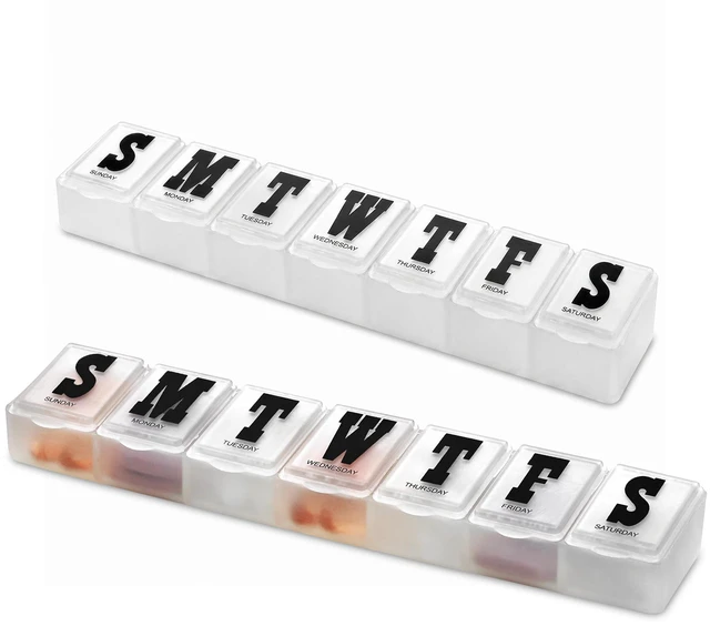 Main image of MEDca 7-day Pill Organizer Weekly Pill Planner PACK OF 2