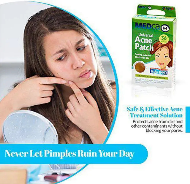 Alt view image 5 of 8 - MEDca Universal Acne Pimple Patch Absorbing Cover 36 Count Two Sizes