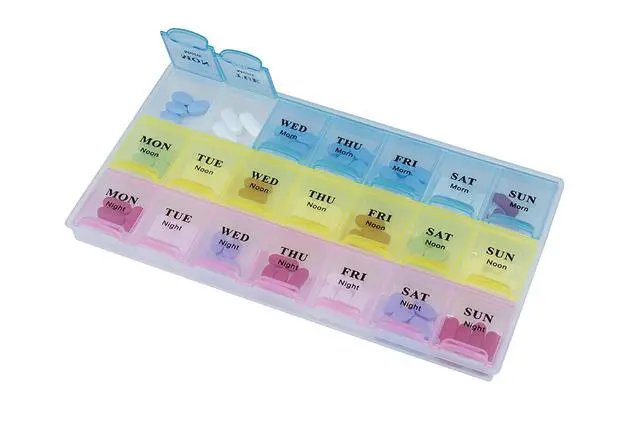 Alt view image 2 of 7 - MEDca Weekly Pill Organizer, Three-Times-a-Day, 1 Pill Organizer