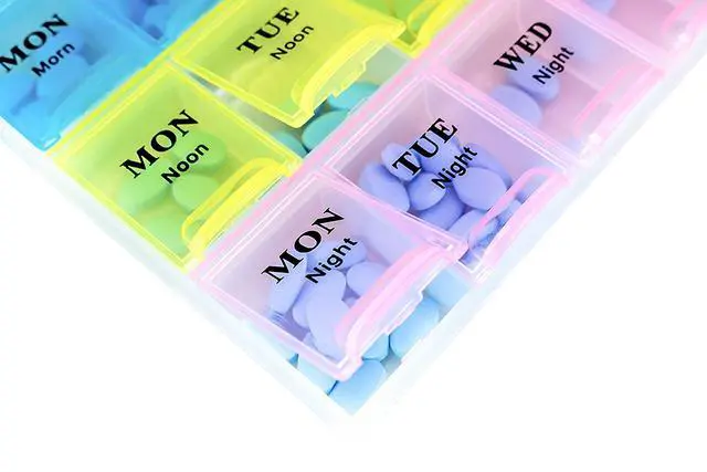 Alt view image 4 of 7 - MEDca Weekly Pill Organizer, Three-Times-a-Day, 1 Pill Organizer