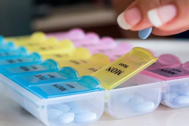 Alt view image 6 of 7 - MEDca Weekly Pill Organizer, Three-Times-a-Day, 1 Pill Organizer
