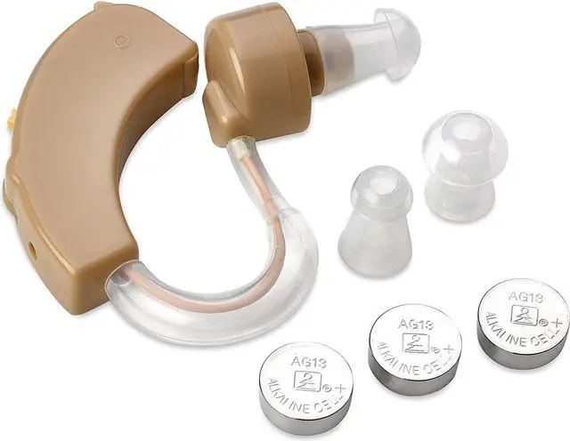 Alt view image 6 of 7 - MEDca BTE Behind the Ear Sound Amplifier Super Mini Size Sound Enhancer