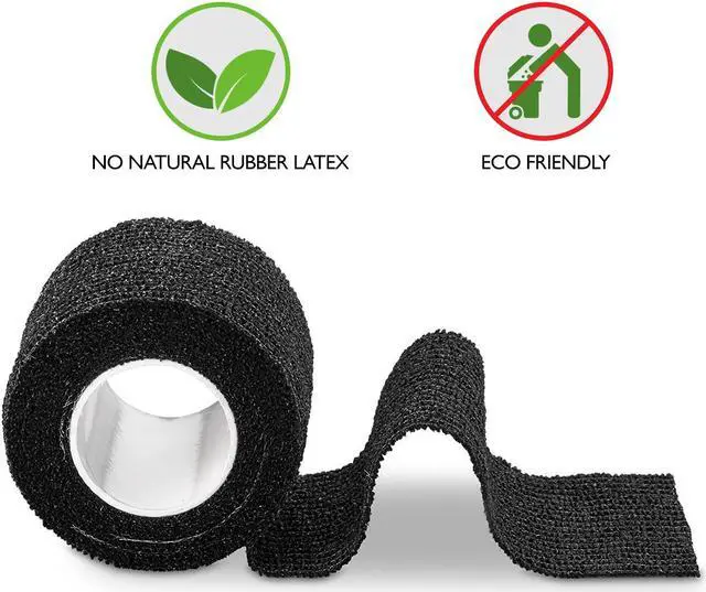 Alt view image 3 of 8 - Self-Adherent Cohesive Bandage - Medical Wrap - 6 Rolls 2 Wide x 5 Yards Sports Tape for Medical Use, Sports, First Aid and HelpsHelp Protect Skin
