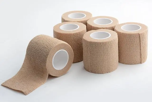 Alt view image 4 of 4 - Medca Non Woven Cohesive Wrap Self Adherent Bandages, 2-Inch x 5 Yards, (Pack of 6)