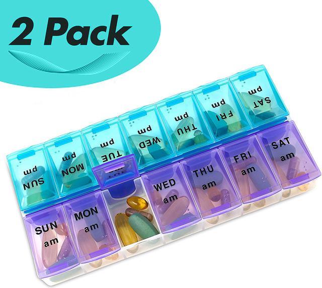 MEDca Weekly Pill Organizer, Twice-a-Day, PACK OF 2 Home Health Care -  Newegg.ca