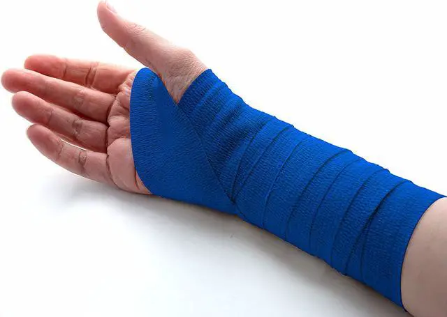 Alt view image 2 of 8 - MEDca Self Adherent Cohesive Wrap Bandages 2 Inches X 5 Yards 12 Count with Strong Elastic and Colorful First Aid Tape for Sprain Swelling and Sorenes (Rainbow Color)