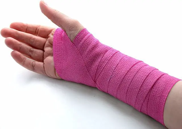 Alt view image 5 of 8 - MEDca Self Adherent Cohesive Wrap Bandages 2 Inches X 5 Yards 12 Count with Strong Elastic and Colorful First Aid Tape for Sprain Swelling and Sorenes (Rainbow Color)