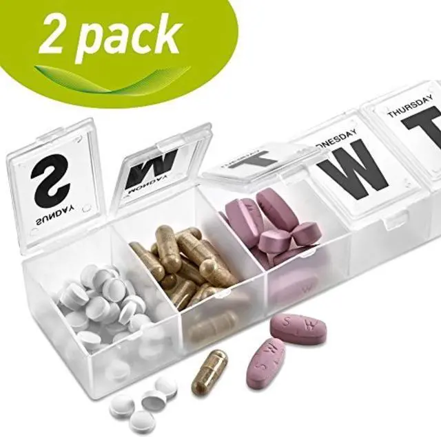 Main image of MEDca 7-day Pill Organizer Weekly Pill Planner PACK OF 2