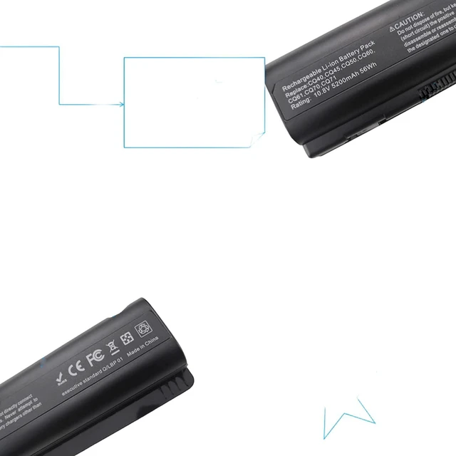 Alt view image 2 of 5 - Laptop Battery for HP CQ40 CQ45 CQ50 CQ61 CQ41 DV4 DV5 DV6 EV06 Series 10.8V/11.1V 4400mAh/5200mAh, Compatible with HSTNN-DB42 HSTNN-IB72 484170-001 490306-001
